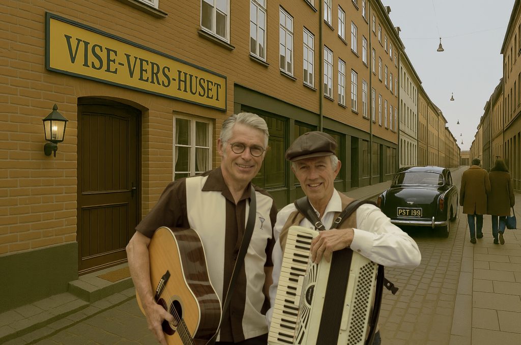 Tidsmaskinen har her ført os tilbage til 1965, til en fiktiv gade i København, med en bil fra et fremmed land.